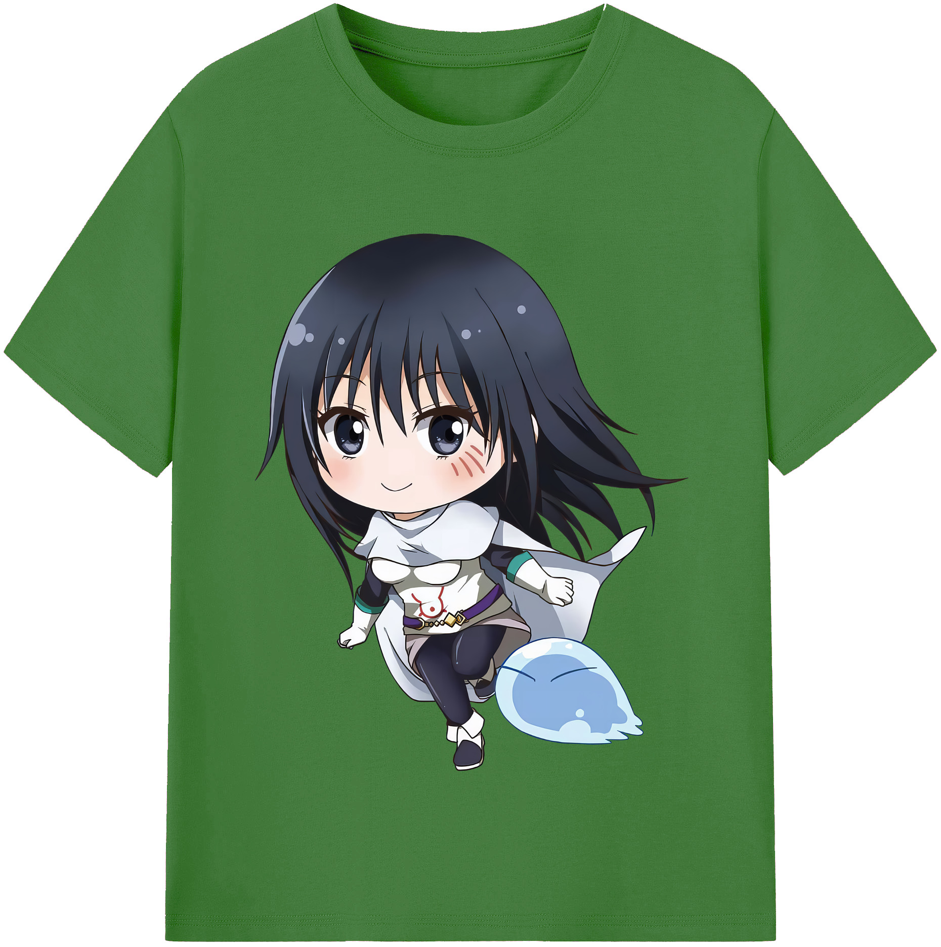 （画像用） 転スラ Regarding Reincarnated to Slime レディースカジュアルプリントTシャツ（綿100％）